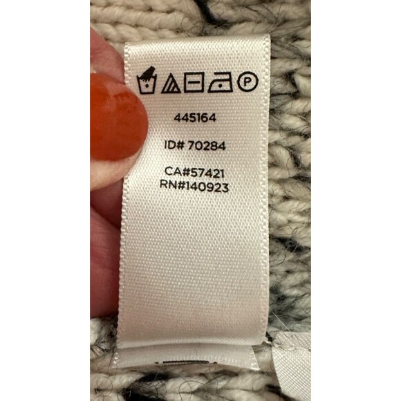 Lou‎ & Gray Distressed Fringe Out Mock Neck Sweater, Women's Small - Picture 13 of 13